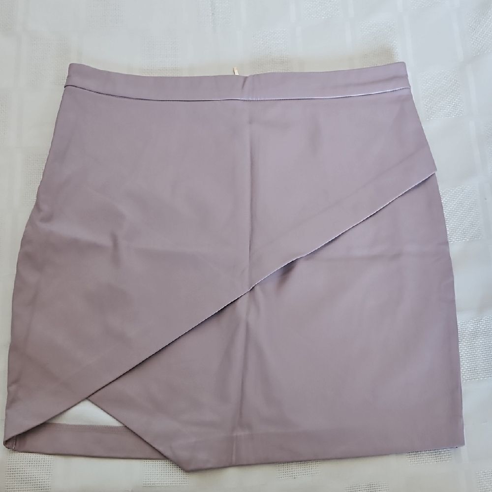Dynamite Pink Mini Wrap Skirt Asymmetrical Slit